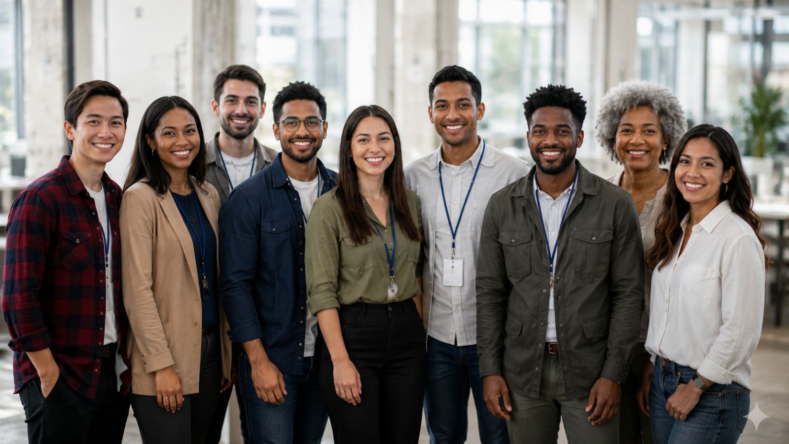 A group of researchers standing together